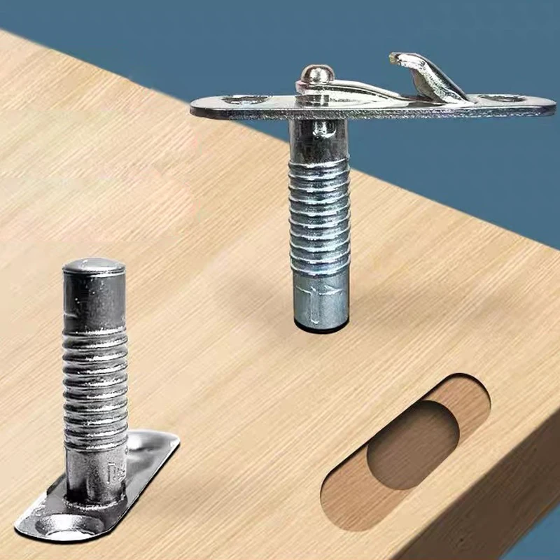 Fasteners Panel Hardware Assemble Nut Joint For Cabinet Bolt Cam Lock Fittings Wood 2 In 1 Furniture Screw Connector