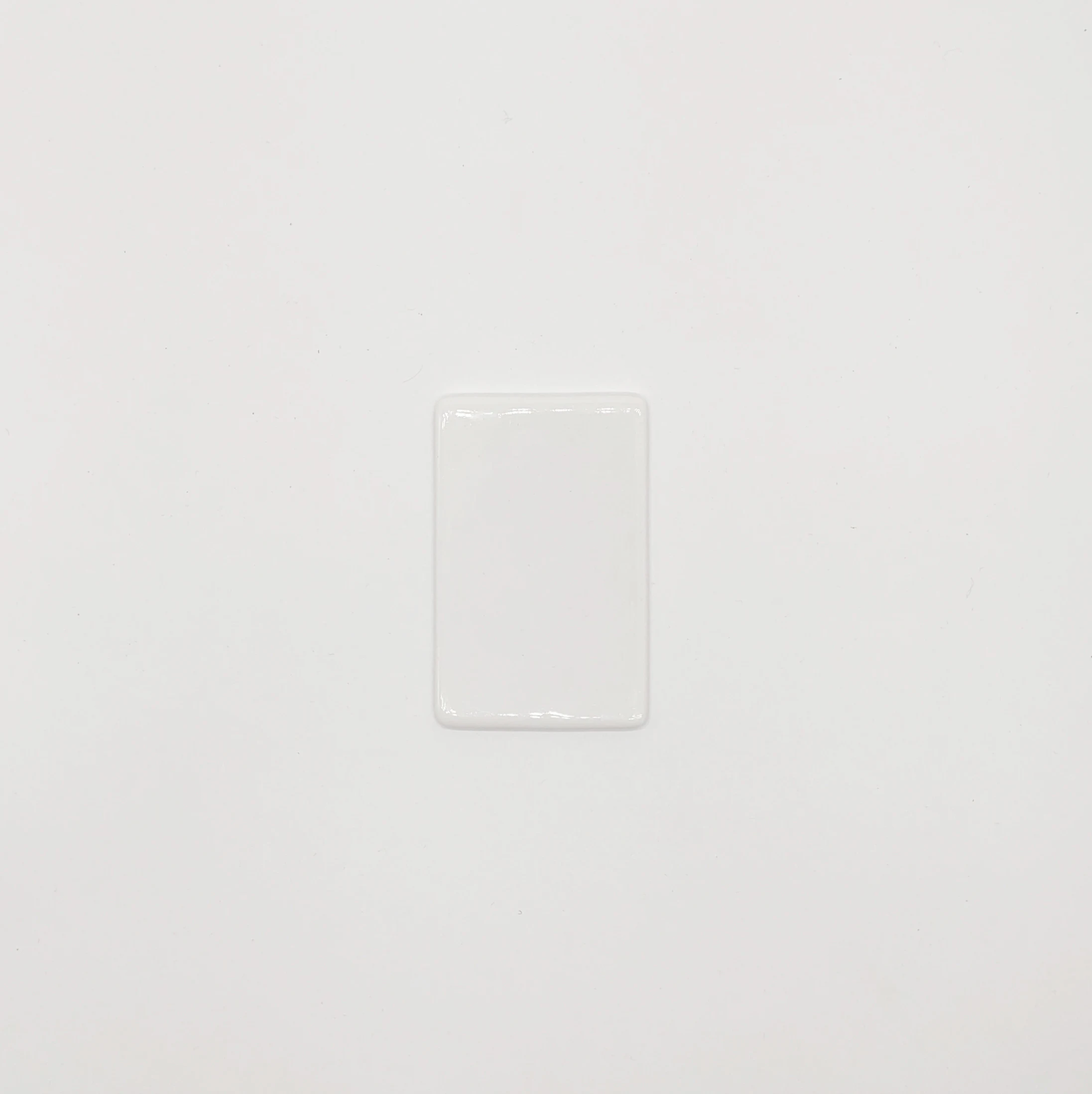 Wholesale custom rectangular sublimation blank ceramic ornaments plain color decal porcelain refrigerator stickers