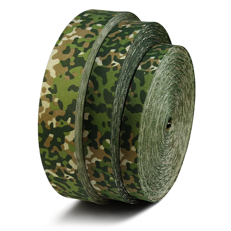 Jy Custom Anti Infrared Lattice Pattern Printed Jacquard Camouflage IRR NIR Polyester Webbing