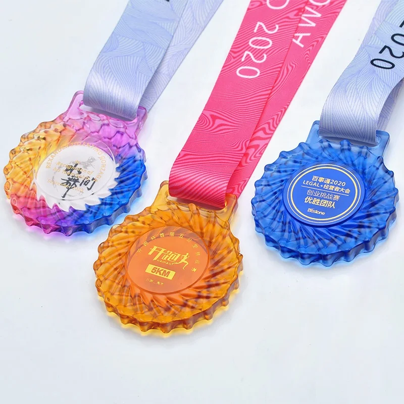 Jadevertu luli  Crystal medal  for  School Student sport Prize Presentation Customize  custom award