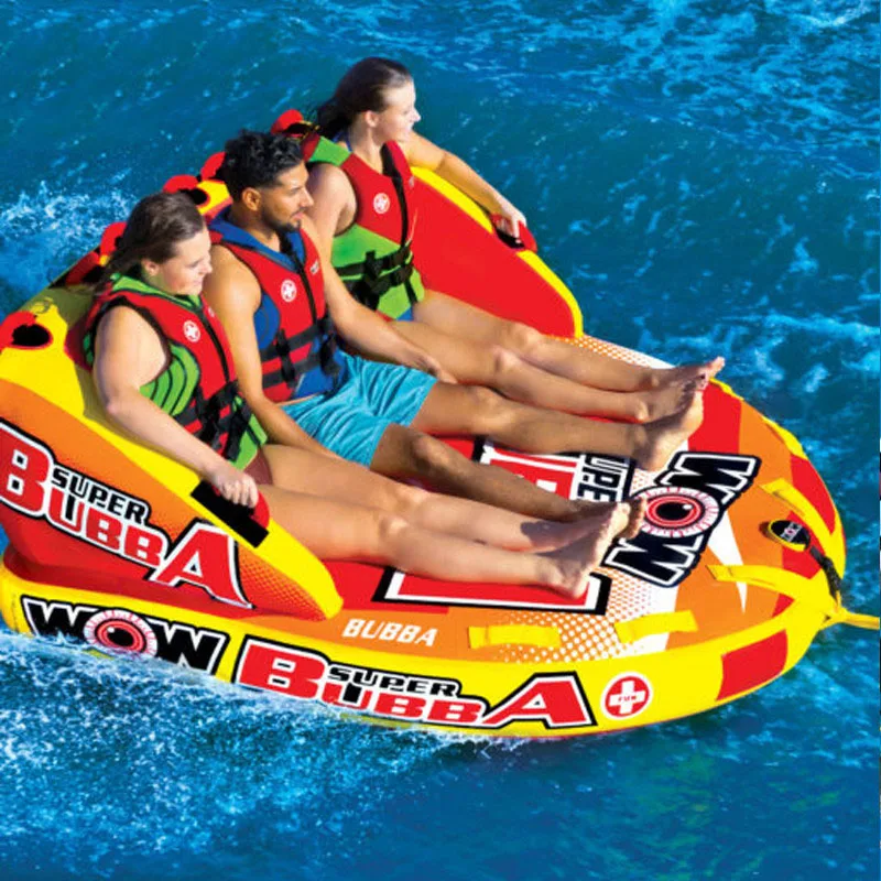 Water Sports Games Safety Tug Inflatable Speed Boat  Fast Row Surf Towing Seaplane with Strong cover