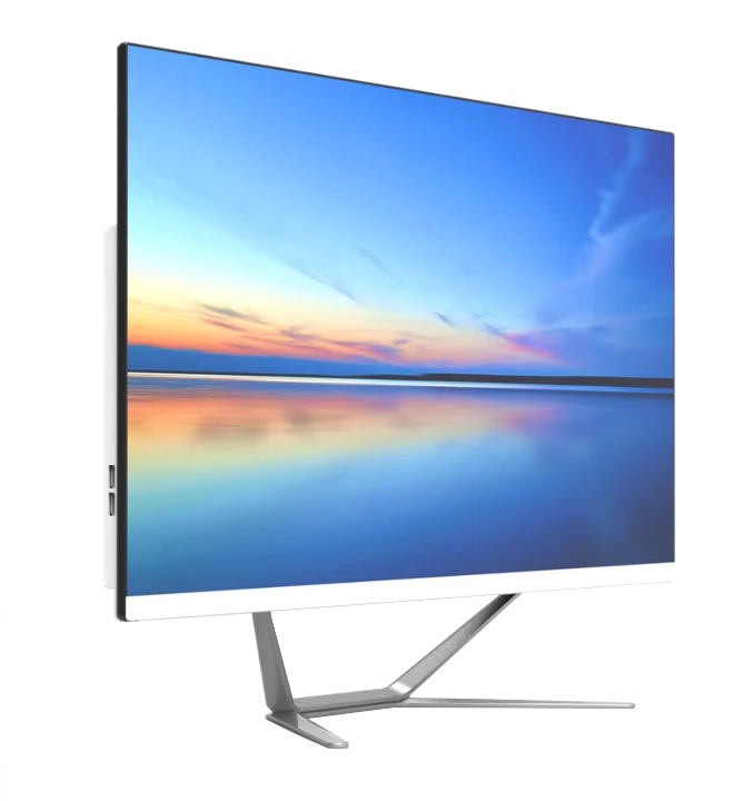 AIO desktop Touch screen borderless  23.8 inch IPS for business DVD monoblock computer barebone dedicated Graphic all in one pc