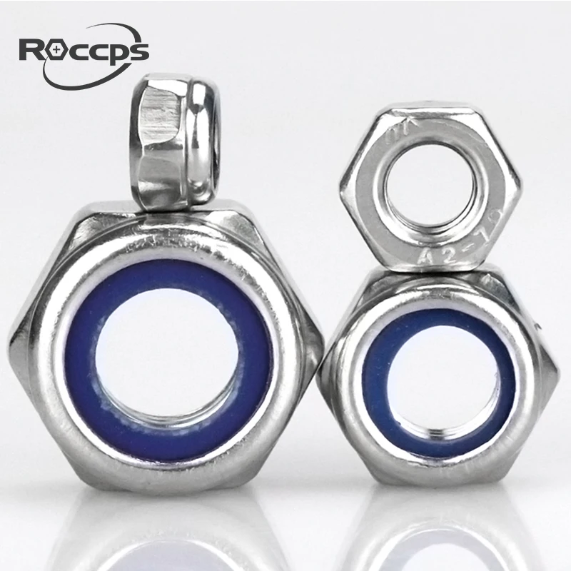  DIN982 пластиковая вставная гайка m2 фиксирующая nylock ROCCPS от