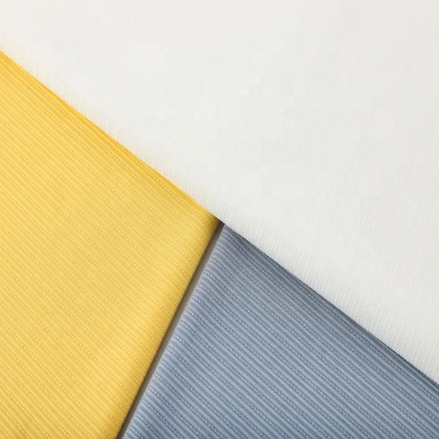 Ice Silk  Pattern Knitted Rib Style Lightweight Dress Sofa Lining & Garment Use Stretch Feature for Girls 95% Polyester