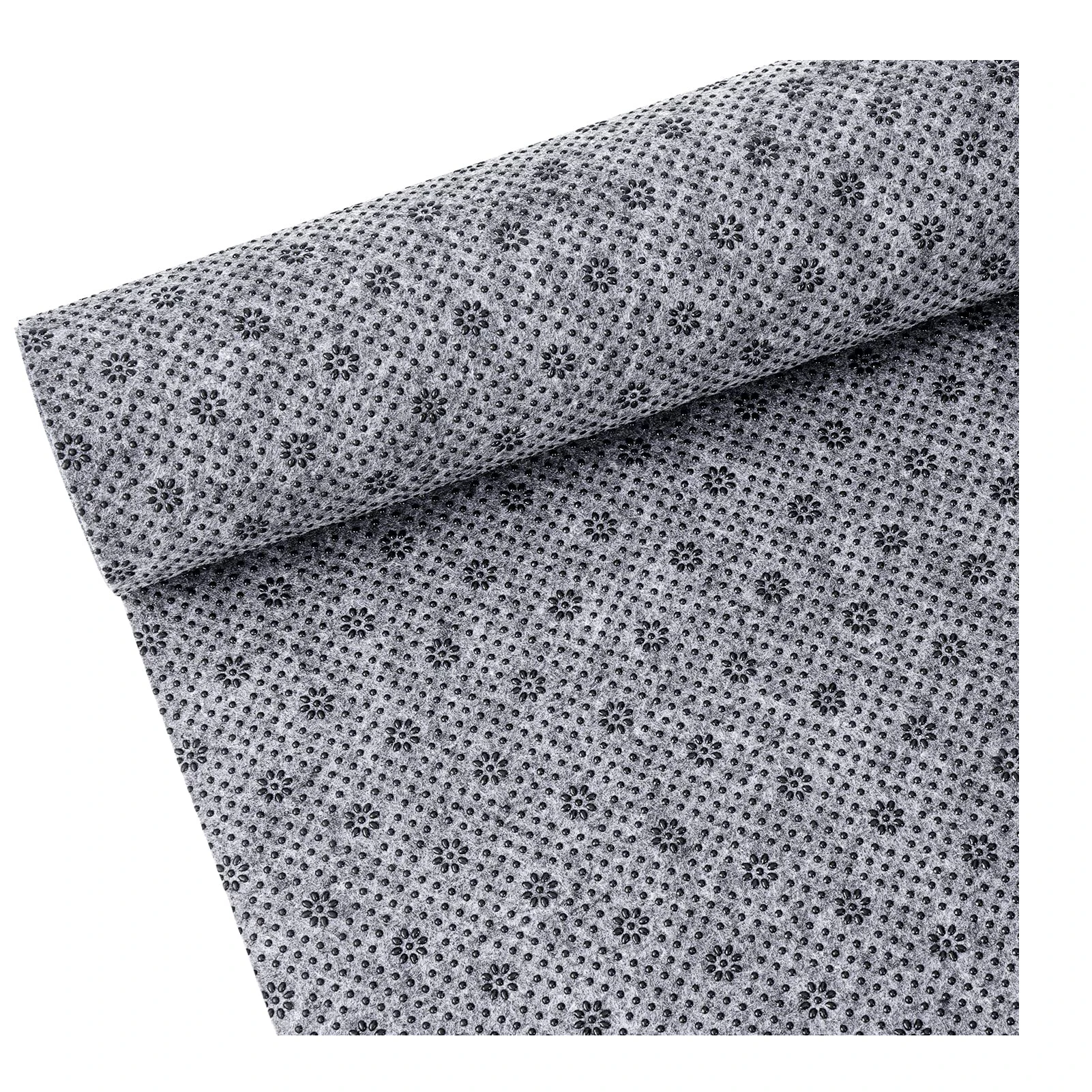 MINGYU Customized point plastic felt carpet tufting backing cloth composite drop plastic dot anti skid rug pad carpet fabric