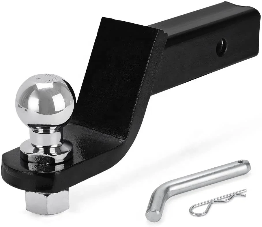 Trailer Hitch Ball Mount with 2-Inch Trailer Bal Hitch Pin Clip Fits 2-Inch Receiver