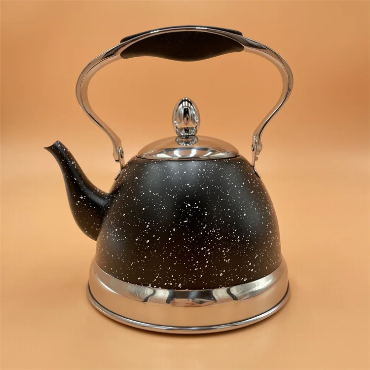 Wholesale Flat-bottom Induction Cooker Gas Universal Kettle Stainless Steel Top Whistling Stovetop Kettle