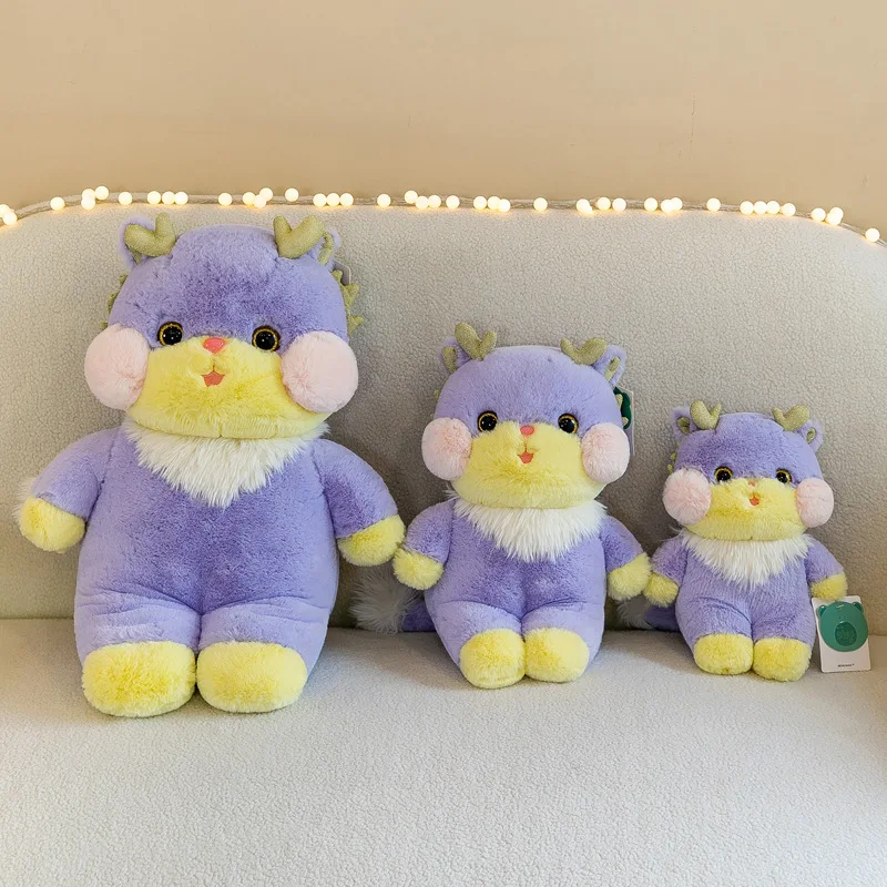 Wholesale creative new cute little hole dragon plush toys bed with sleeping dragon doll custom logo