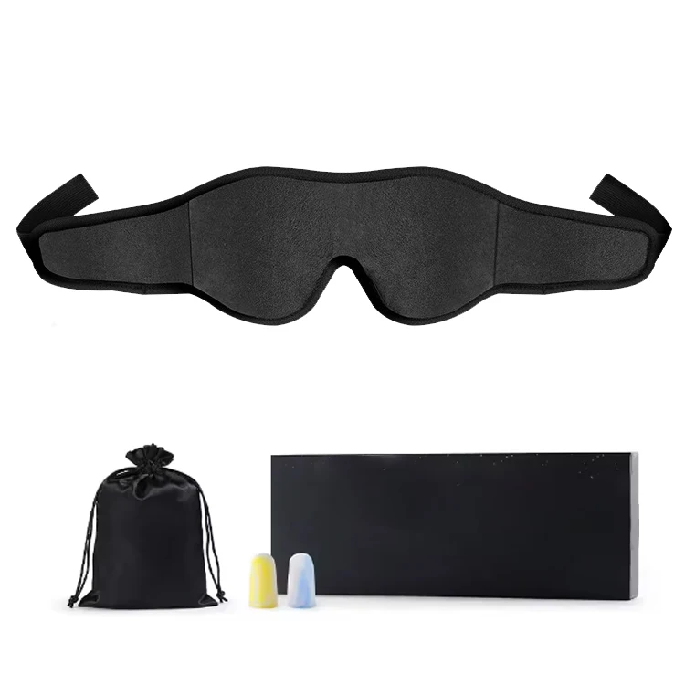 wholesale Velvet adjustable reusable disposable eye mask custom 3d sleep mask for travel nap