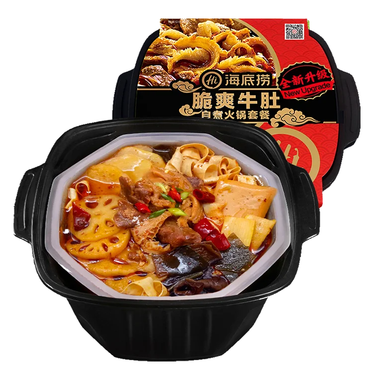China Instant Food Crispy Beef Tripe Taset Small Self Heating Hot Pot