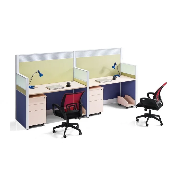 Hot sale modern office furniture wooden office table combination desk screen partition cubicle workstation