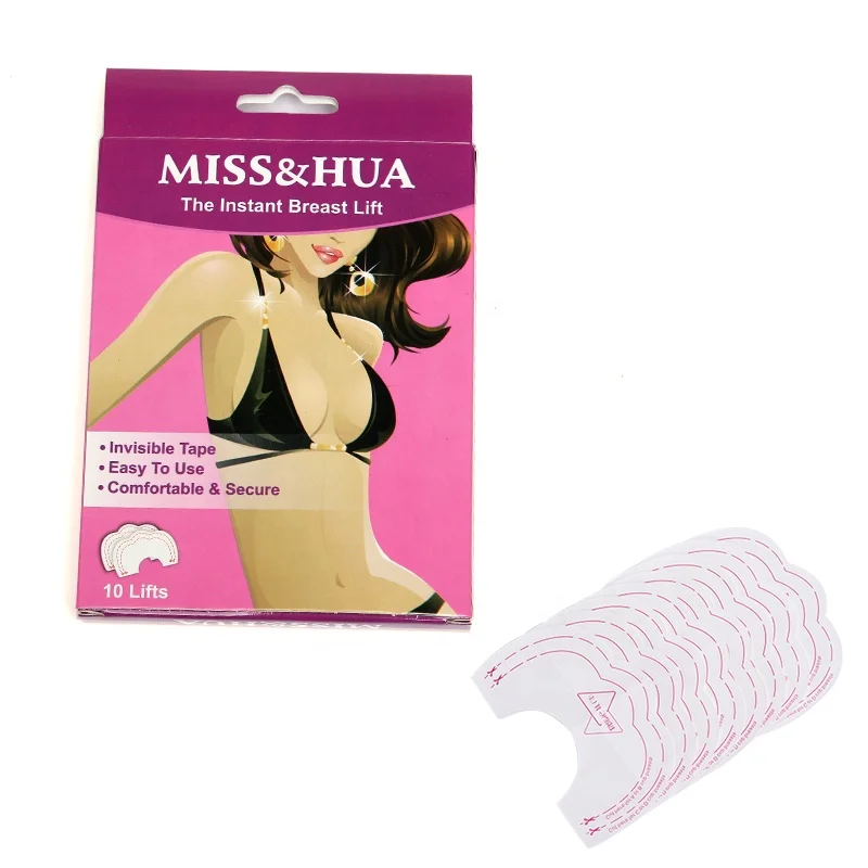 
5pairs Super-grade rubber adhesive lifting nipple stickers disposable transparent invisible Breast Lift Tape 