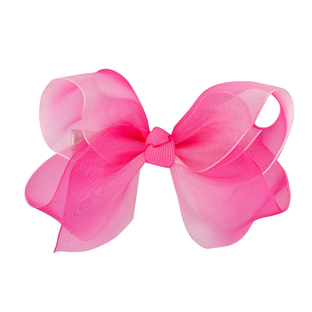 Candygirl Wholesale Netting Yarn Bow Pins for Girls Fancy Mesh Belt Hair Accessories Hair Clip With Bow