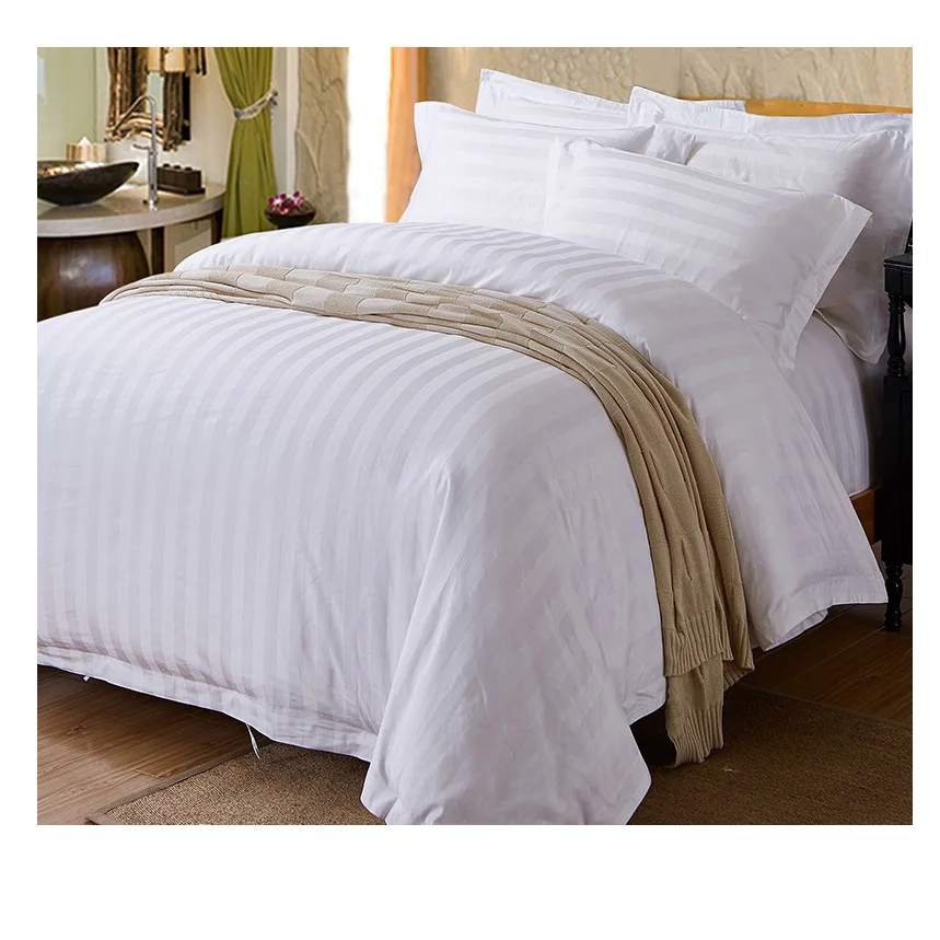 Hotel Bed Linen Cotton Twin Full Queen King Size Bed Sheet Set Duvet Cover bedding set luxury bedding set hotel