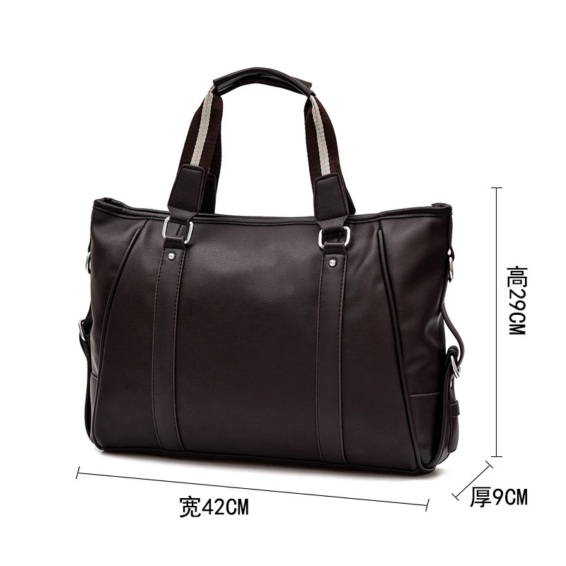 OEM Factory Wholesale Elegant Business Messenger Men Briefcases Laptop Crossbody Shoulder Bag PU Leather Bags Men Briefcase