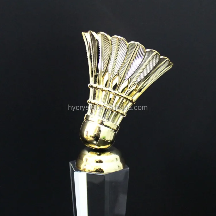 beautiful cheap medal badminton award trophy