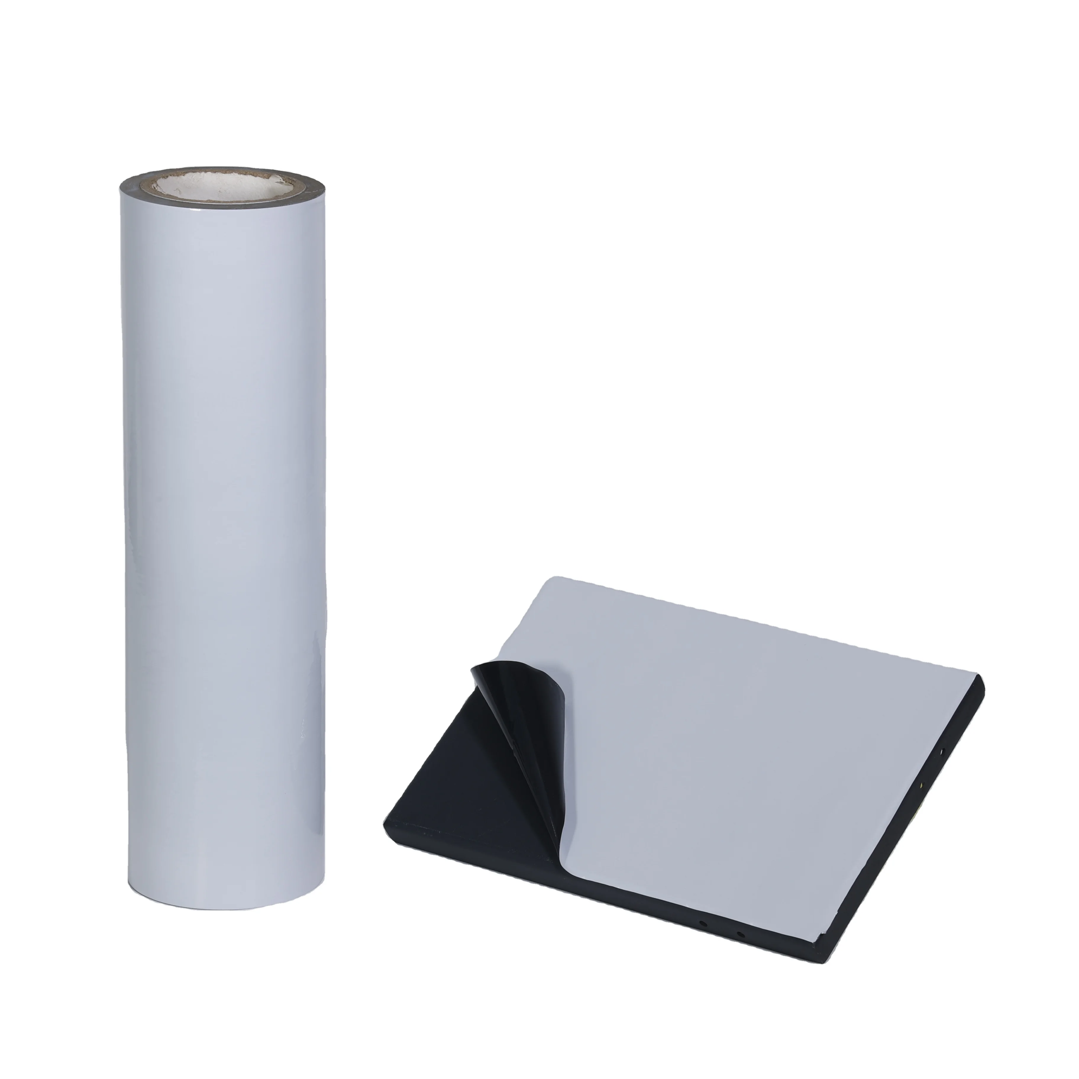 Custom logo building materials aluminium  profiles laminated surface protective black white pe film