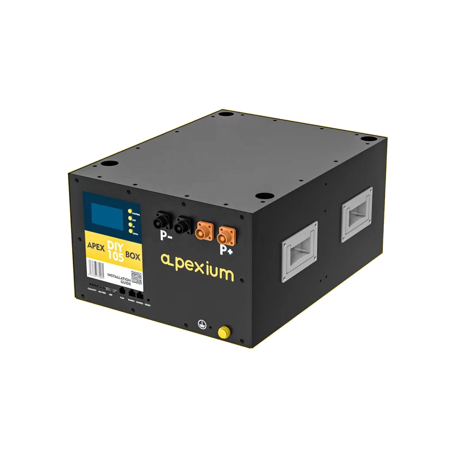 Apexium 16S 105AH 48V ESS cell DIY box LFP Battery case with Smart BMS Lifepo4 DIY kit battery pack Box Energy storage system