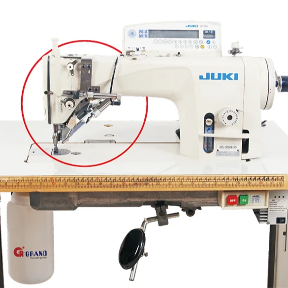 No thread lumps Equipment with lockstitch sewing machine
