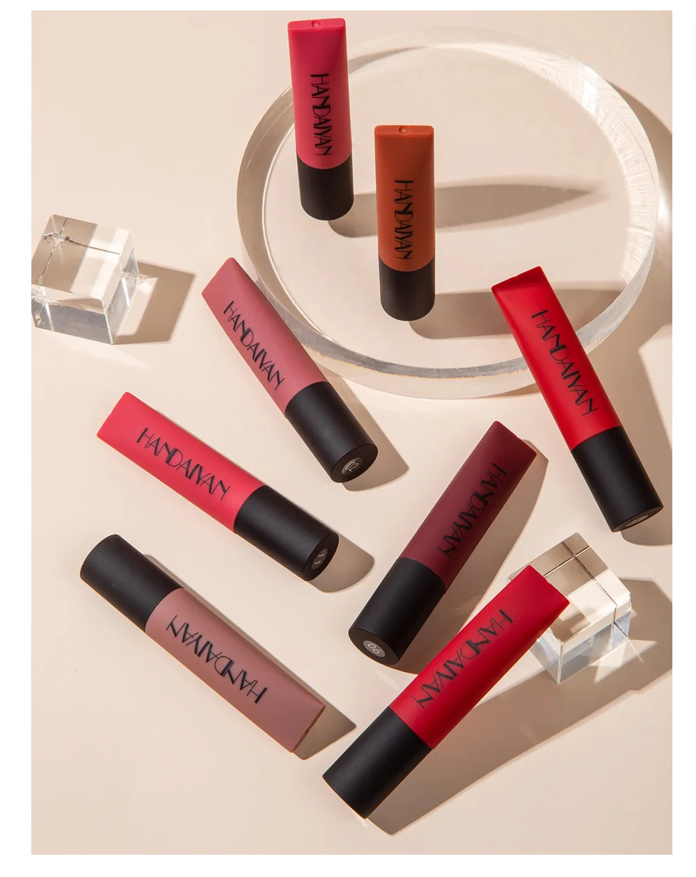 Private label 12 color velvet lip glaze mat lipstick lip gloss  dye lip liquid lasting waterproof custom logo rouge a levre matt