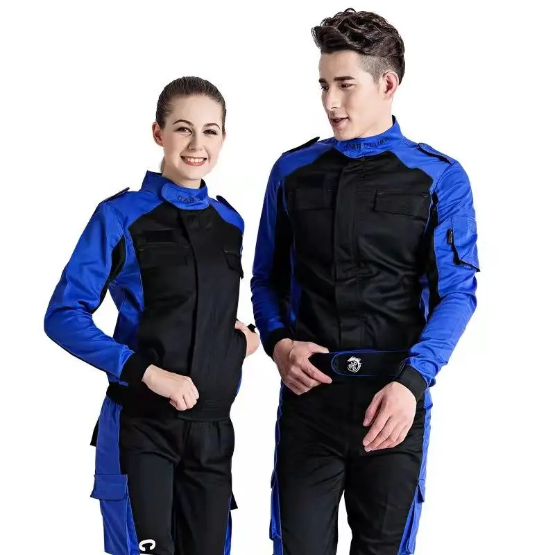 Customization work wear cotton polyester mechanic overalls work wear long sleeve car repair uniform