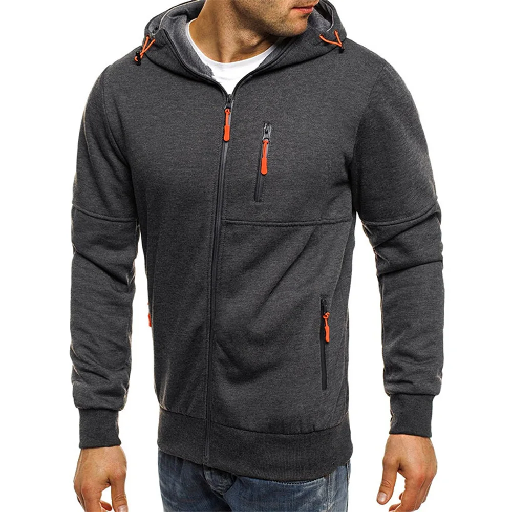 Clothing For Man Custom Logo Outdoor Sport Long Sleeve Plus Size Zip Up Hoodie For Men Clothes