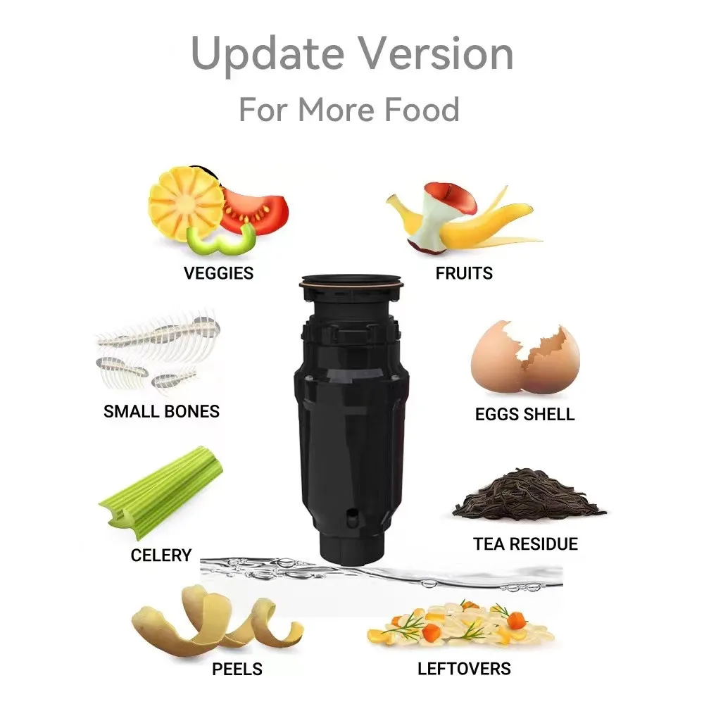 2024 Hotsale Best Price Kitchen Food Waste Disposer Garbage Disposal for Home Use