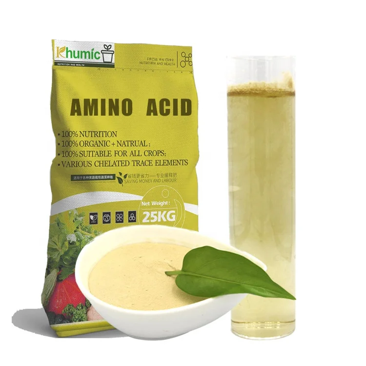 Khumic  amino acids organic compound fertilizer Amino Acid yellow powder fertilizer for crops