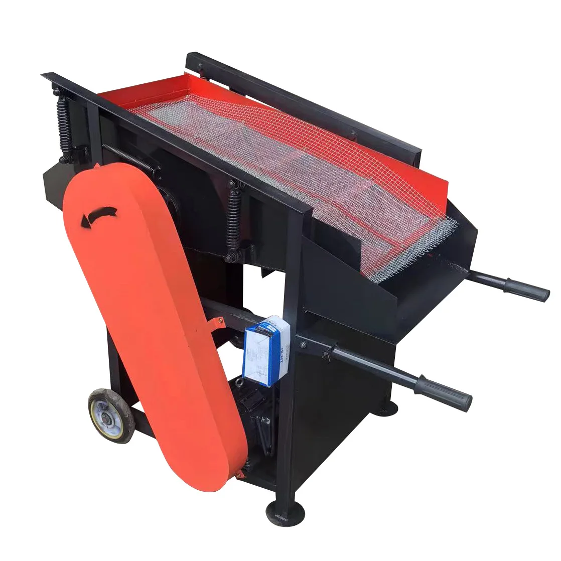 Мобильная машина для проверки грунтового сита Пескоструйный каменный порошок Линейный Вибрационный сепаратор небольшое