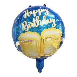 Champagne bottle series foil balloon wedding birthday party decorate Whisky wine glass beer glass  cheers bottle goblet balloon