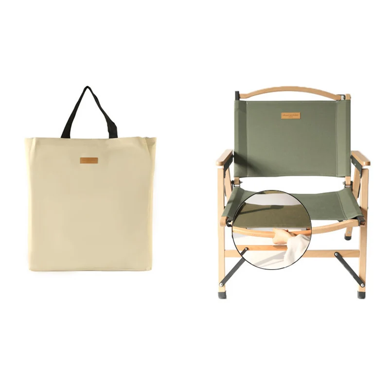 Outing Mate Good quality factory directly custom design folding chair solid wood camping chair with arm