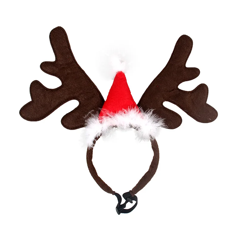 Latest Sweet Pet Christmas Accessories Antler Pet Headwear for Dogs Cats Wholesale