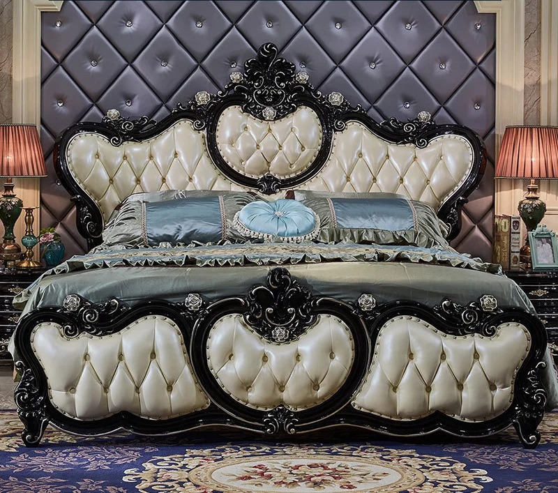 Luxury leather sofa combination living room furniture whole house complete set villa luxury European and American high-end