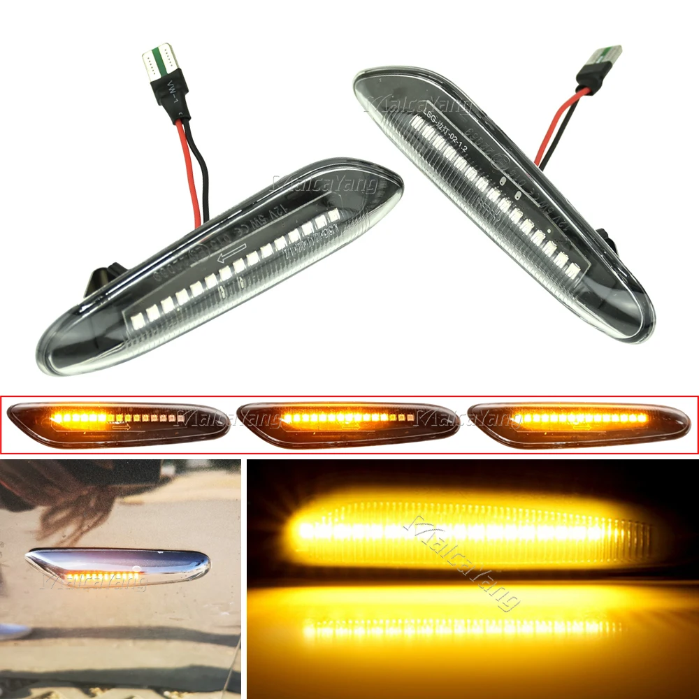 Dynamic LED Turn signal light Side Marker For BMW E60 E61 E90 E91 E87 E83 E84 E88 E92 E93 E82 E46 1 3 5 series x1 x3 2004-2010