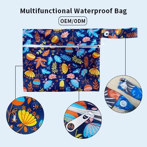 Washable Wet Bag Portable Sanitary Pads Storage Bag Reusable Sanitary Pad Pouch