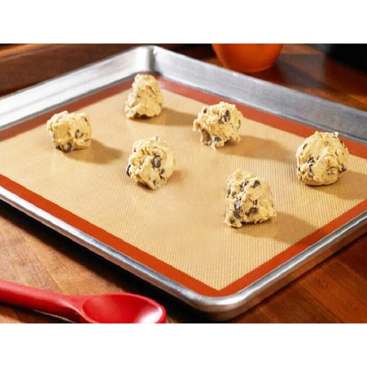 Customized logo colorful cooking mats non-stick reusable silicone baking mat