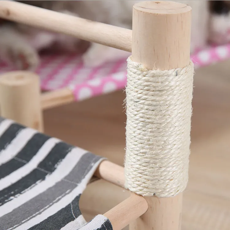 
Meeno Pet Supplies Hot Selling Wooden Travel Cat Raised Dog Bed 