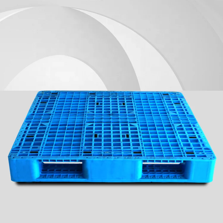 new design logistics packaging hdpe trays 1200*1100 mm lager racking three runners nestable plastic shipping pallet