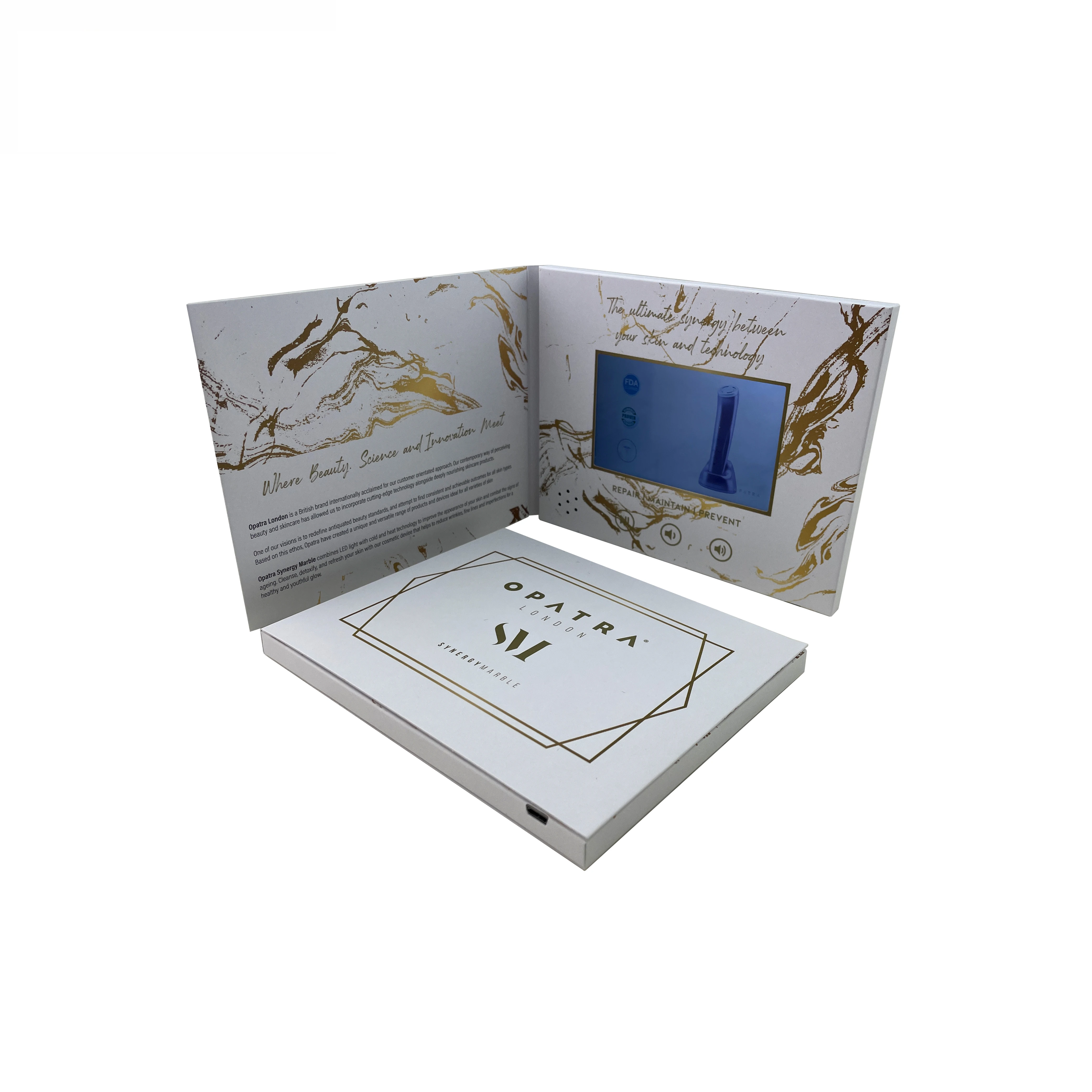 Promotional 4.0 Inch Blank Video Book Card LCD Display Video Greeting Card Gift With Marketing Advertising