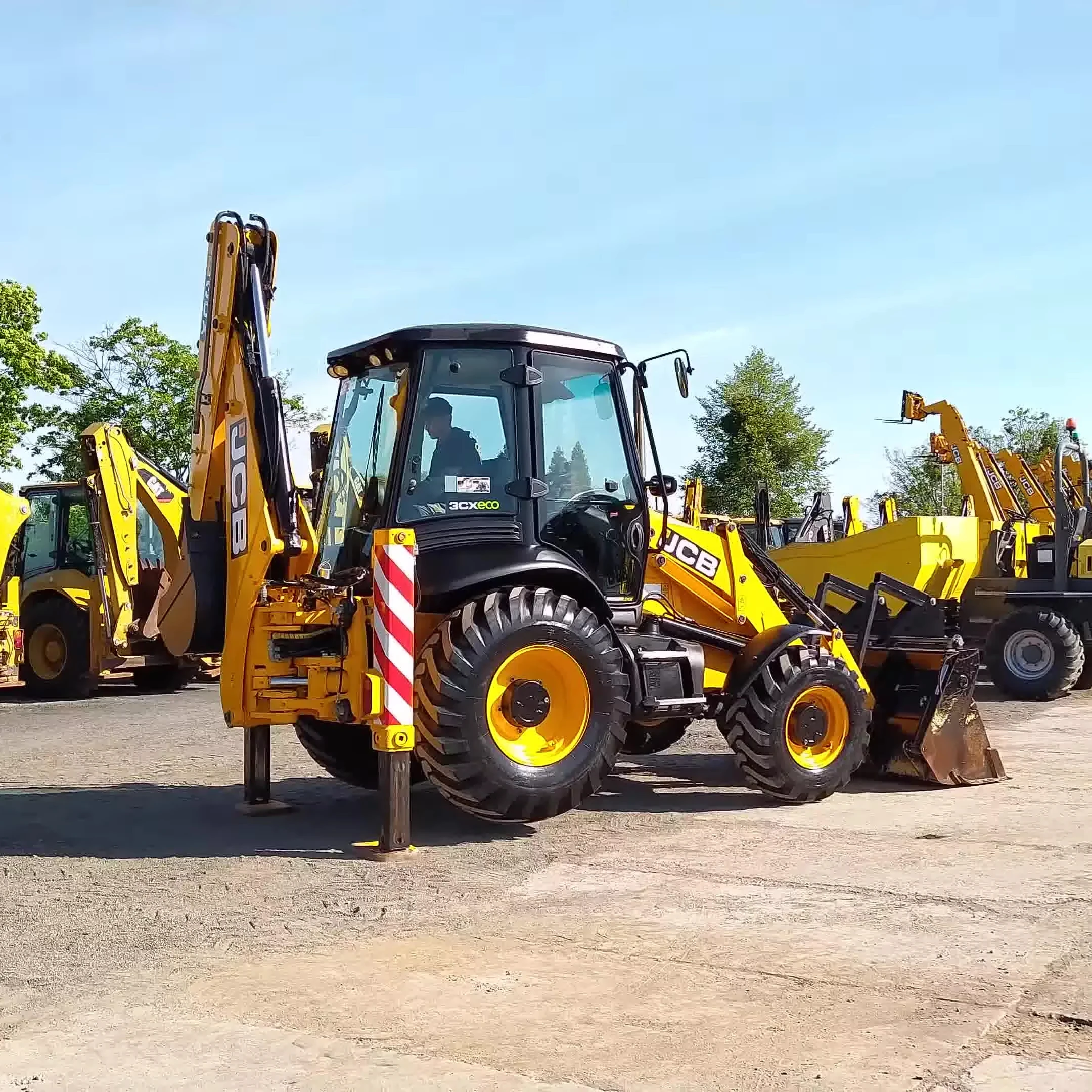 Real price!2023 Used JCB 3CX Backhoe Loader 68.5KW JCB Engine Farm use high working efficient excavator loader in sock for sale