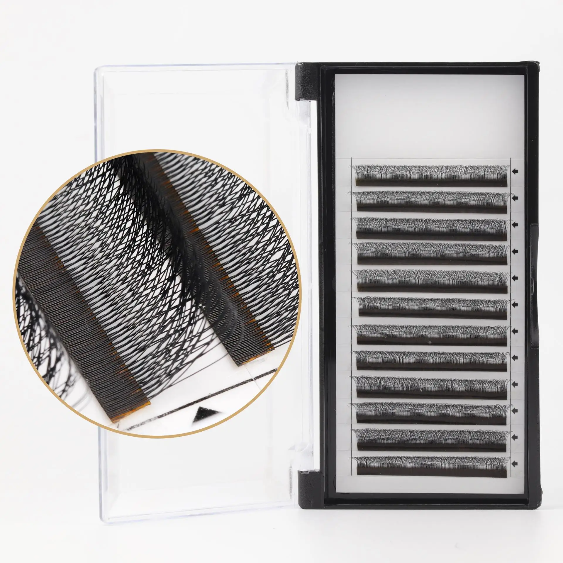 Clover false eyelashes 0.07 thick D-12mm long 3D hair for eyelash shop wholesale