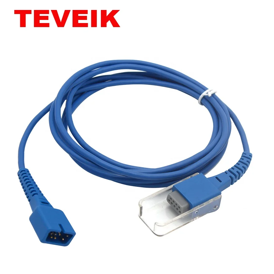 Compatible for SpO2 Sensor DB 7pin to 9pin female Patient SpO2 Adapter cable