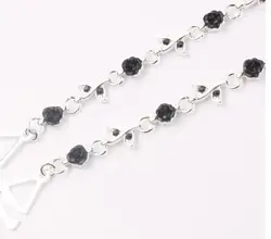 New High Quality Delicate Silver Plated Metallic Sexy Rose Rhinestone Bra Straps For Women / Lingerie Accessories