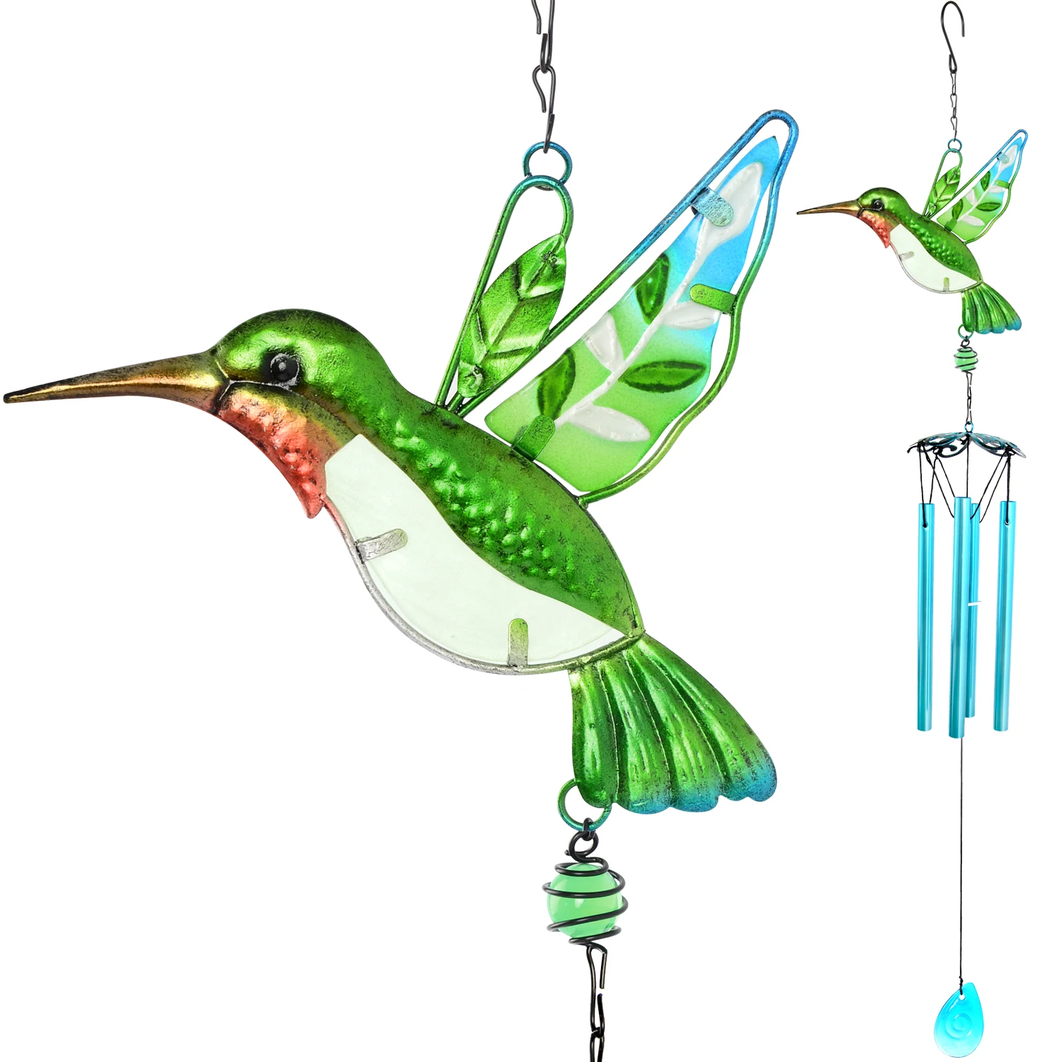 Outdoor hummingbird wind chimes home decoration cute bell pendant holiday gift garden decoration wind chimes