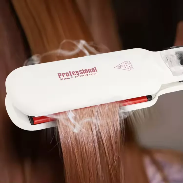 Top Selling Steam Infrared Hair Straightener Hair Straight Treatment New Arrival Steampod Vapor Hair Straightening Flat Iron