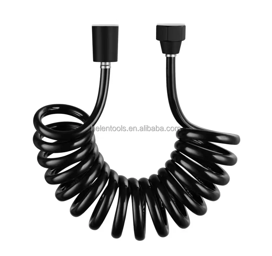 PU flexible high pressure stronger flow shower plumbing shower hose with conical nut