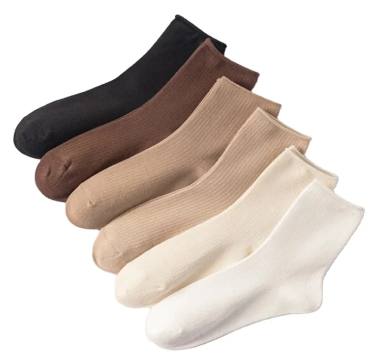 Hot Sale High Quality Solid Cotton Socks Men Daily Wear Breathable Custom Socks