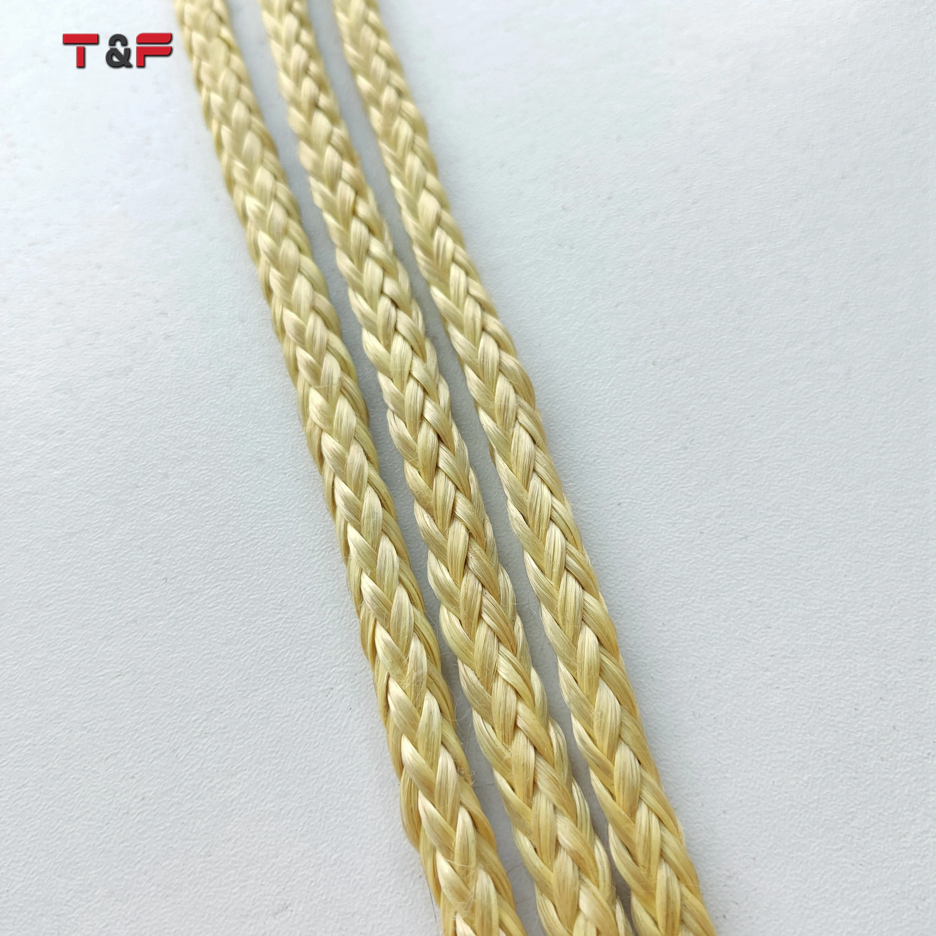 Abrasion Resistant Aramid Cord Braided Aramid Rope Technora Rope