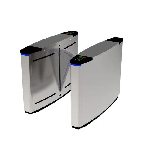 Traffic Management Access Control Flap Barrier Gate AI Smart Facial Recognition Waist Height Flap Barrier