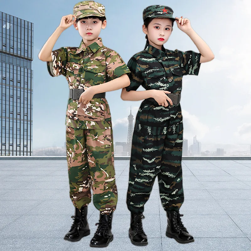 Hot Sale New Halloween Dress Up Police Pretend Play Set Kids Aemy Costume For Boys And Girls